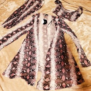3 piece sheer set